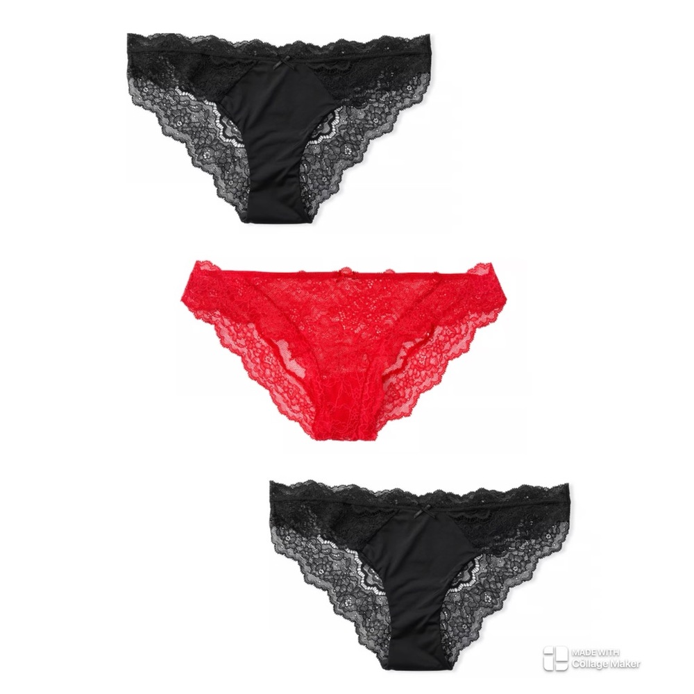 Dream Angels Lace cheeky panties underwear lot NWT XXL